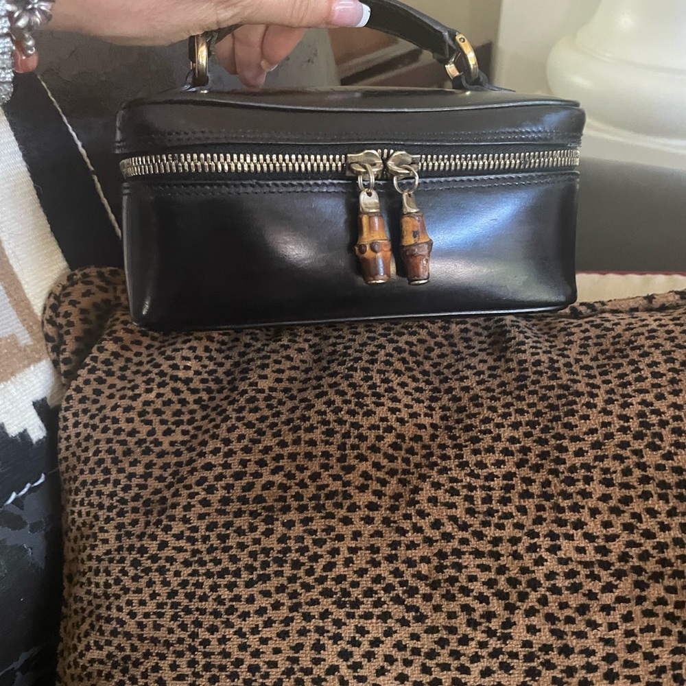Gucci bamboo cosmetic case - Picture 6 of 16